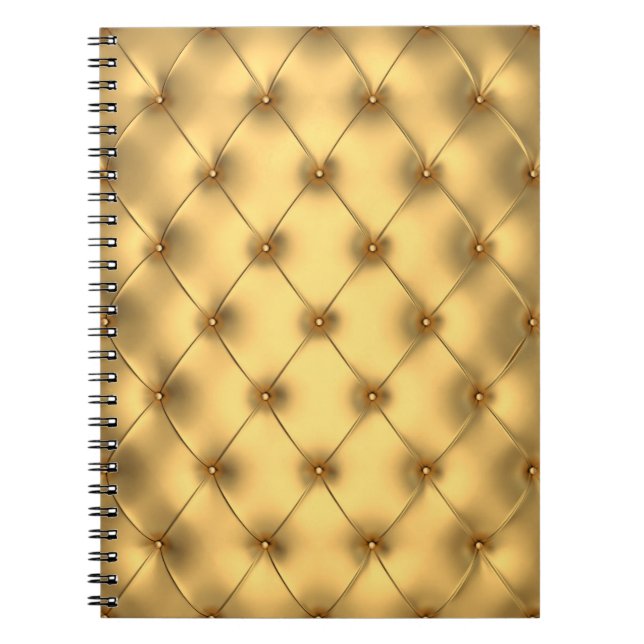 Carnet Glamour D'Or : Décor Luxueux. (Devant)