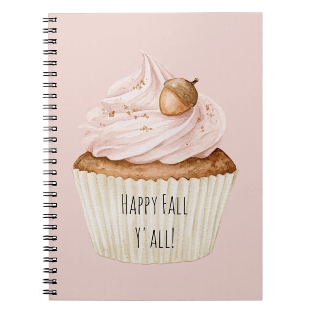 Carnet Gland de Cupcake Rose  (Devant)