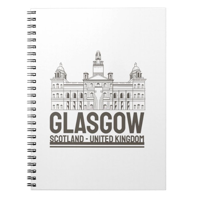 Carnet Glasgow Écosse Architecture Vintage VoyagesDesign (Devant)