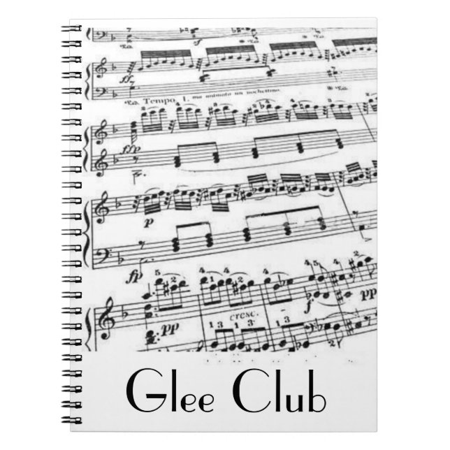 Carnet Glee Club Music (Devant)