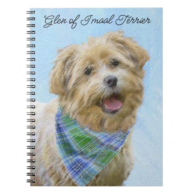 Carnet Glen of Imaal Terrier Peinture - Art original Chie (Devant)