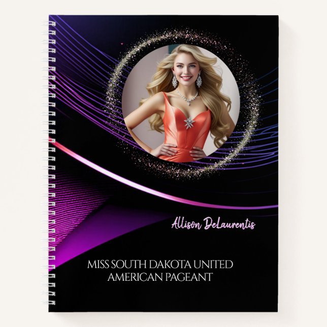 Carnet Glimmer Dust Ultimate Pageant Checklist Notebook (Devant)