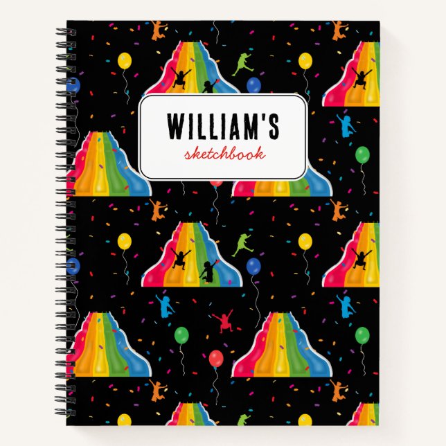 Carnet Glissade Intérieure Parc Aire de Jeux pour Enfants (Devant)