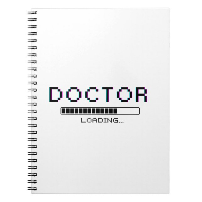 Carnet Glitch Pixel Doctor Loading Humor (Devant)