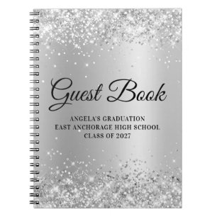Carnet Glitterie Silver Glam Graduation
