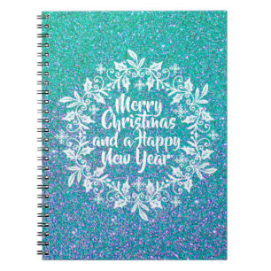 Carnet Glittery Joyeux Noël Ordinateur portable