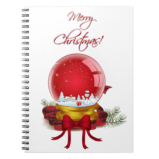 Carnet Globe de neige de Noël (Devant)