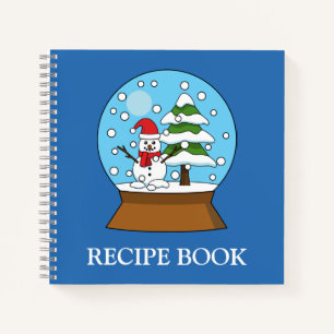Carnet Globe des neiges avec Snowman et Pine Tree   Perso