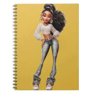 Carnet Glow Getter Mustard Spiral Photo Notebook