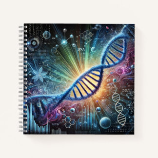Carnet Glowing Helix, Chromosomes & Molecular Biology