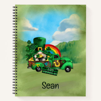 Carnet Gnome de la Saint-Patrick en Camion Vintage