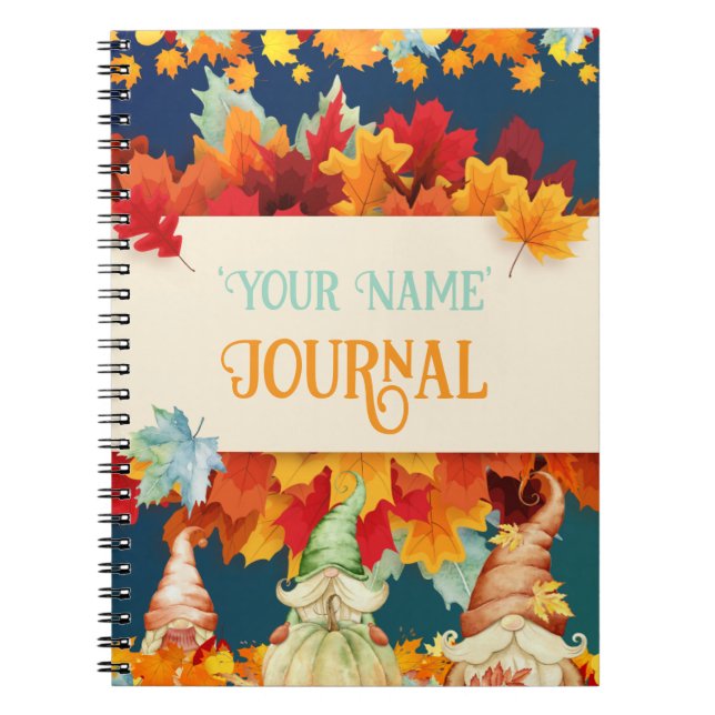 Carnet Gnomes d'Automne (Devant)