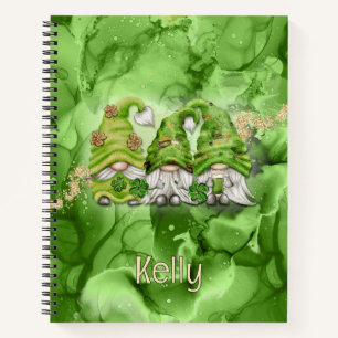 Carnet Gnomes de la Saint-Patrick sur l'encre d'alcool ve