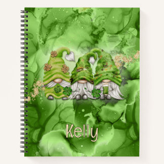 Carnet Gnomes de la Saint-Patrick sur l'encre d'alcool ve