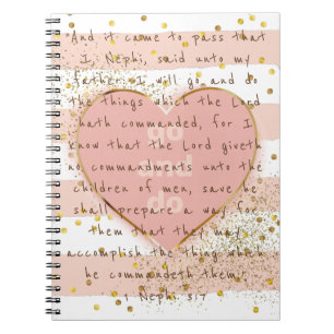 Carnet GO AND DO, 2020 Youth Theme - Rose Gold Glitter
