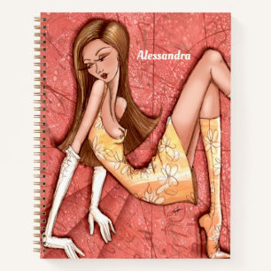 Carnet Go-Go Girl Fashion Illustration Art original