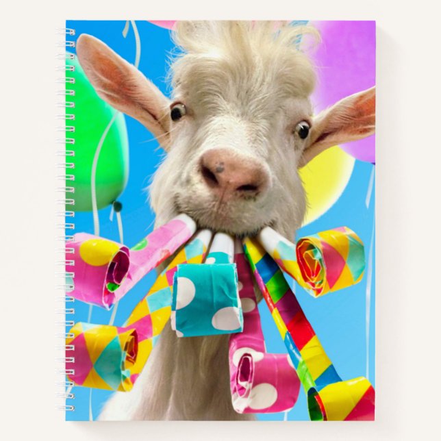 Carnet Goat with Party Blowers (Devant)