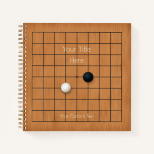 Carnet Goban 9x9 avec plateau de jeu utilisable (3 sur me