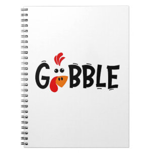 Carnet Gobble Funny Thanksgiving Turquie fête