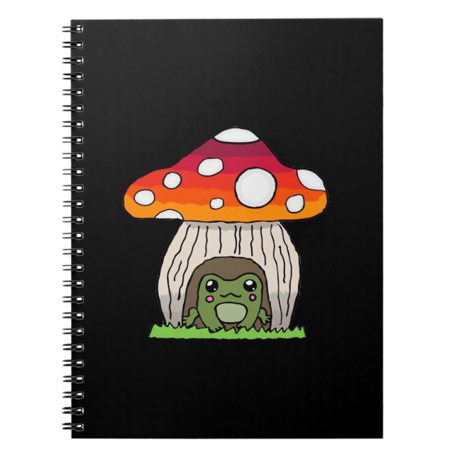 Carnet Goblincore Grenouille Classique Appel Rétro (Devant)