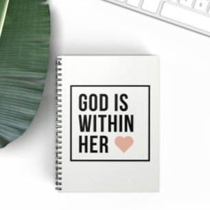 Carnet God Is Within Her Heart Christian Faith