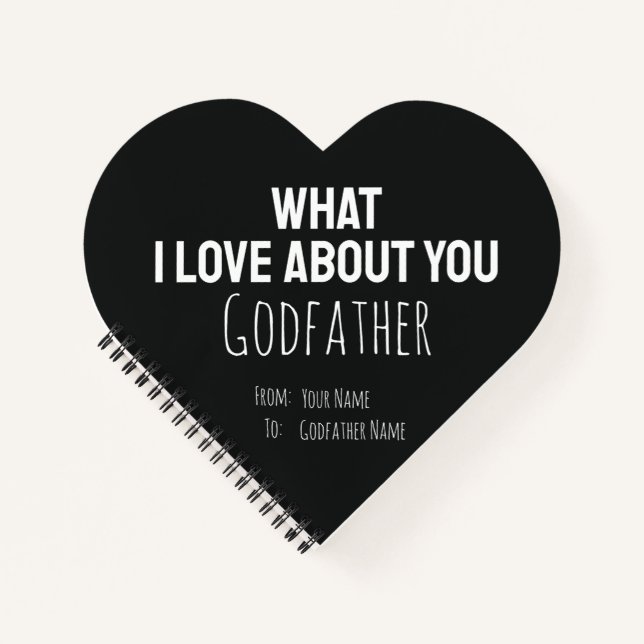 Carnet Godfather Gifts Cute Unique Cool Modern Trendy (Devant)