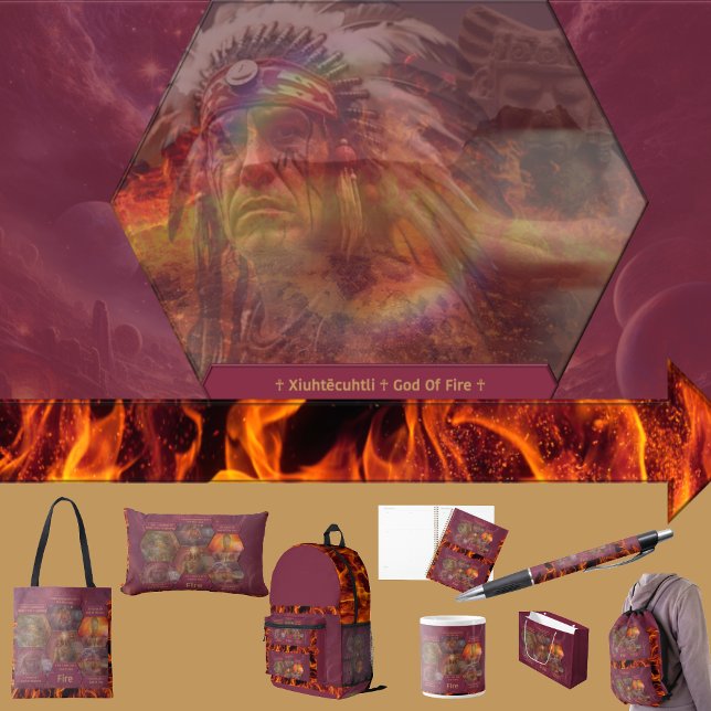 Carnet Gods and Goddess Of Fire (Get the full “Gods + Goddesses Of Fire” collection at: https://bit.ly/OurAncestorsZazzle)