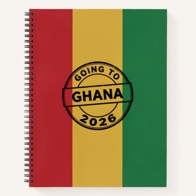Carnet Going to Ghana 2026 Notebook (Devant)