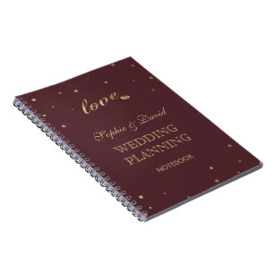 Carnet Gold Confetti Love Bourgogne Wedding planner