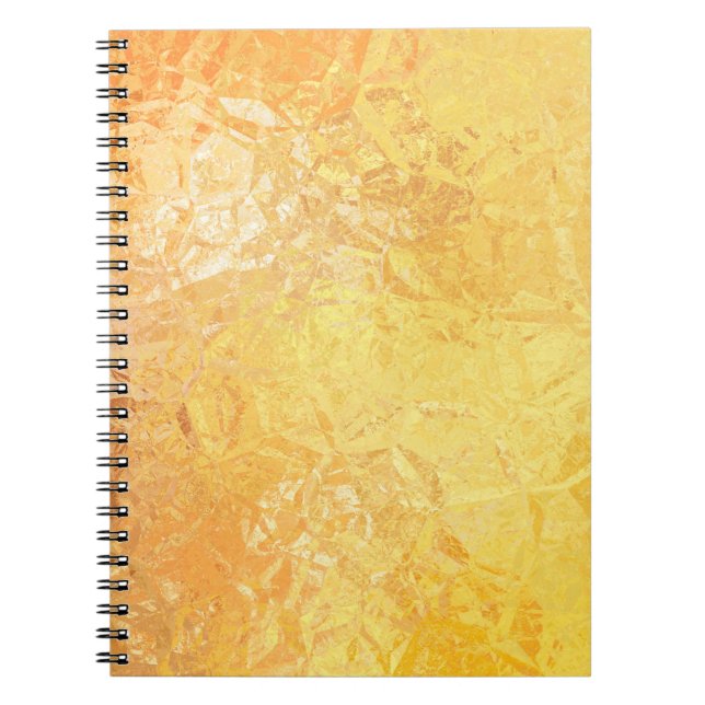 Carnet Gold Elegance : Abstrait Arrière - plan luxueux (Devant)