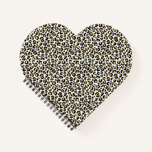Carnet Gold Glam Black Leopard