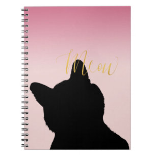 Carnet Gold Meow Kitty
