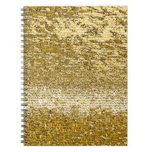 Carnet Gold mosaic pattern