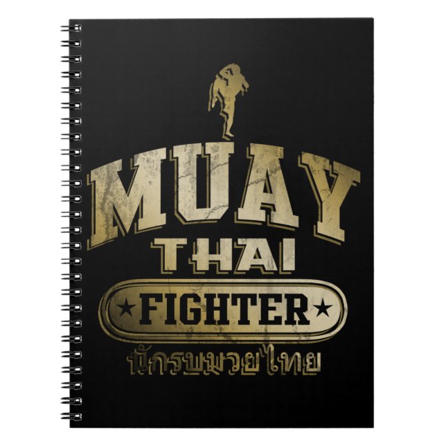 Carnet Gold Muay Thai Fighter (Devant)