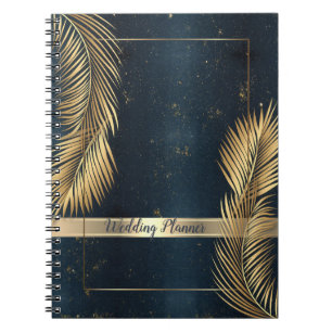 Carnet Gold Palm Feuille Beach Wedding