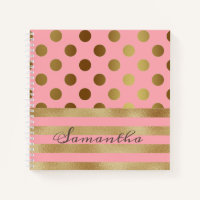 Gold Stripe Polka Nom du point Girl