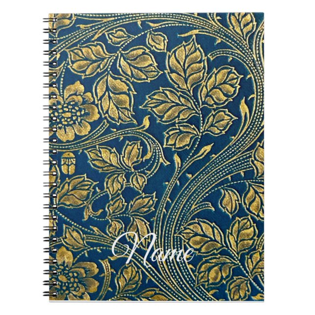 Carnet Golden Blue Elegance (Devant)