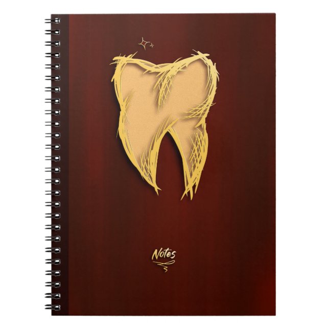 Carnet Golden Dentist Dental Assistant Dentaire Élégant C (Devant)