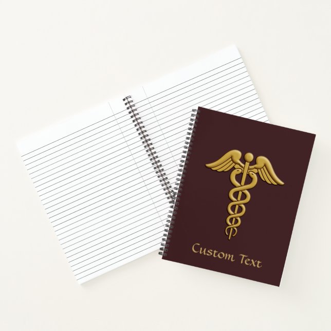 Carnet Golden Double Snake Caduceus (Intérieur)