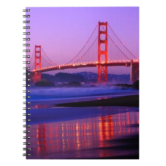Carnet Golden gate bridge sur la plage de Baker au (Devant)
