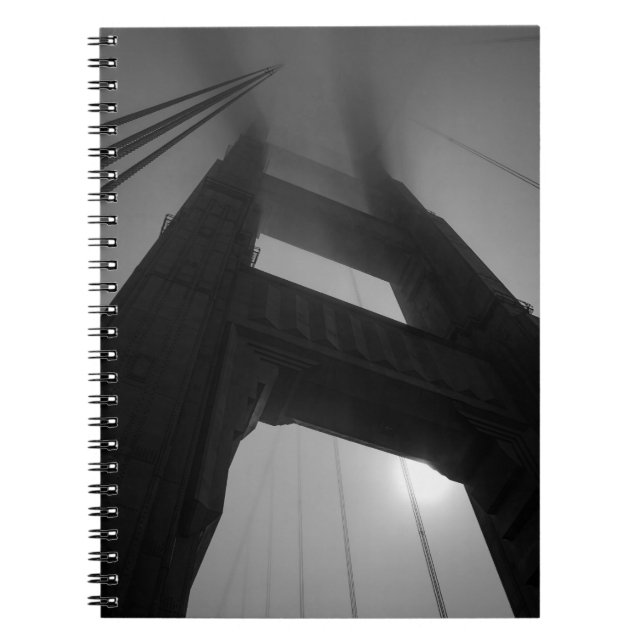 Carnet Golden Gate Bridge Tower in Fog - San Francisco (Devant)