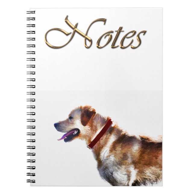Carnet Golden Labrador Retriever Dog-lover Cadeau (Devant)