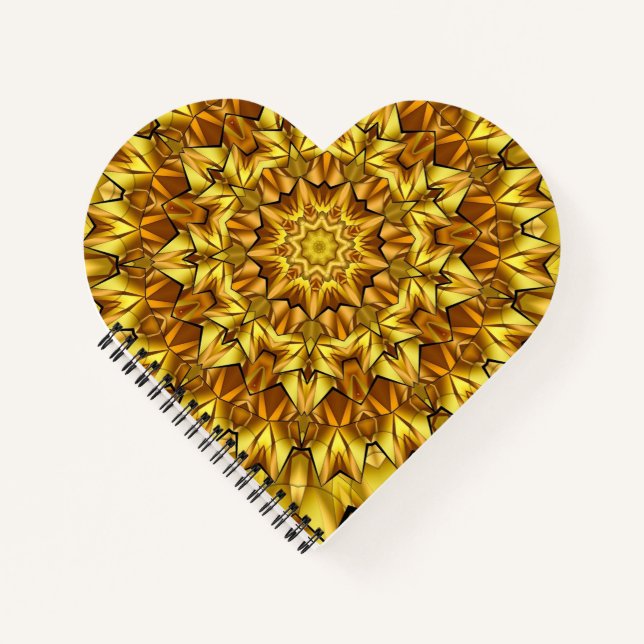 Carnet Golden Mandala Antique Abstract Design-63495 (Devant)