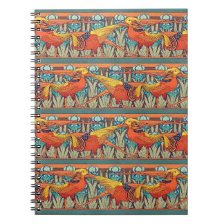 Carnet Golden Pheasant Retro