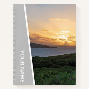 Carnet Golden Sunset Paysage photo Australie, Argent