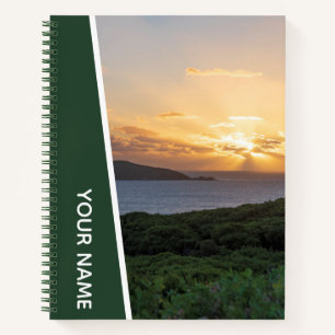 Carnet Golden Sunset Paysage photo Australie, Vert