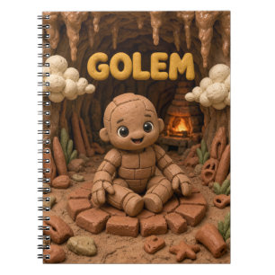 Carnet Golem de bébé mignon, mythique
