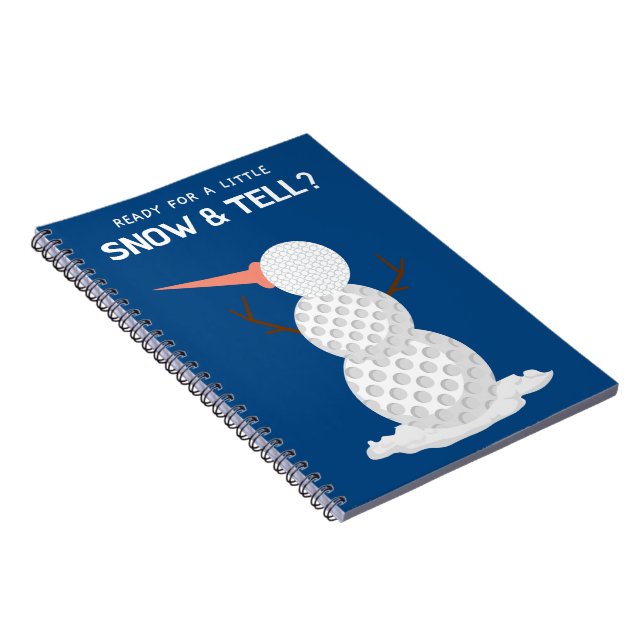 Carnet Golf balle Snowman (Côté Droit)