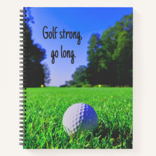 Carnet Golf fort aller longue pelouse balle de golf