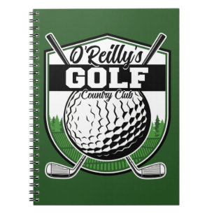 Carnet Golfeur personnalisé Joueur Pro Golf Country Club 